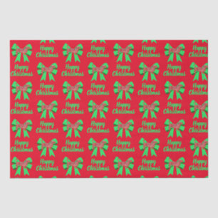 Papel De Seda Dachshund Daxy Cachorro de Natal e Arco Vermelho