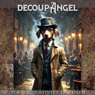 Papel De Seda Dachshund dog - Decoupage -