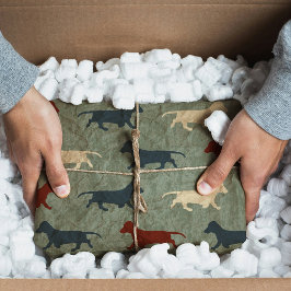 Papel De Seda Dachshund Pattern