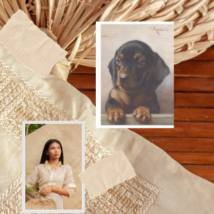 Papel De Seda Dachshund Puppy Engraçado