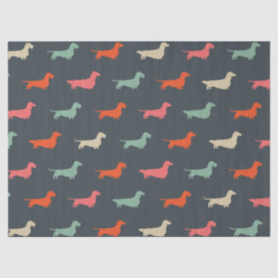 Papel De Seda Dachshund Silhouettes Wiener Dog Lover's