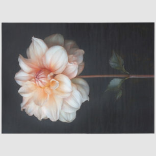 Papel De Seda Dahlia em Descanso de Pintura Botânica Bloom