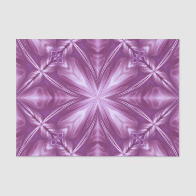 Papel De Seda Dahlia Purple Milky White Clouds Abstrato Patterno (Frente )