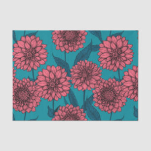 Papel De Seda Dahlias