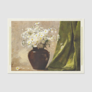 Papel De Seda Daisies em um vaso, Paul Fisher Decoupage