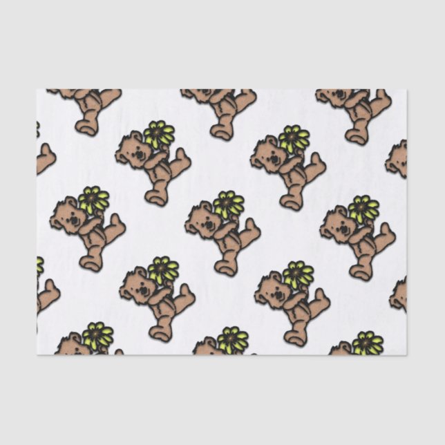 Papel De Seda Daisy Bear Design (Frente )