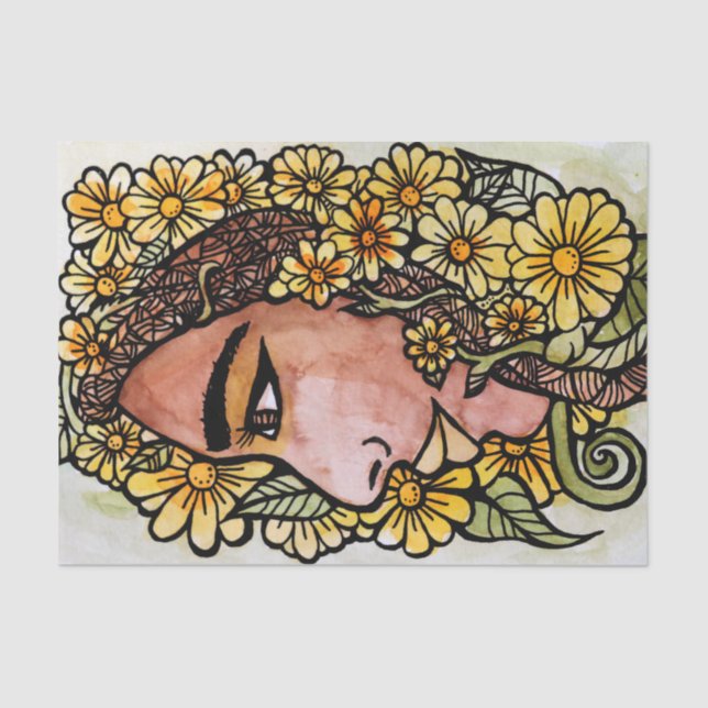 Papel De Seda Daisy Goddese (Frente )