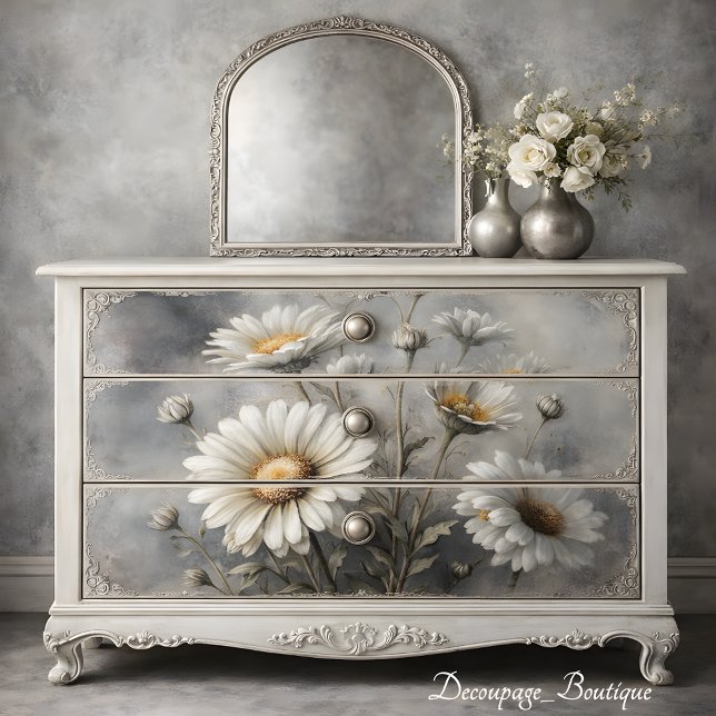 Papel De Seda Daisy Grace Decoupagem (Daisy Grace Decoupage Tissue  Paper Mockup)