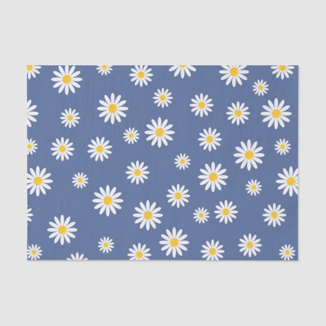 Papel De Seda Daisy Meadows Blue (Frente )