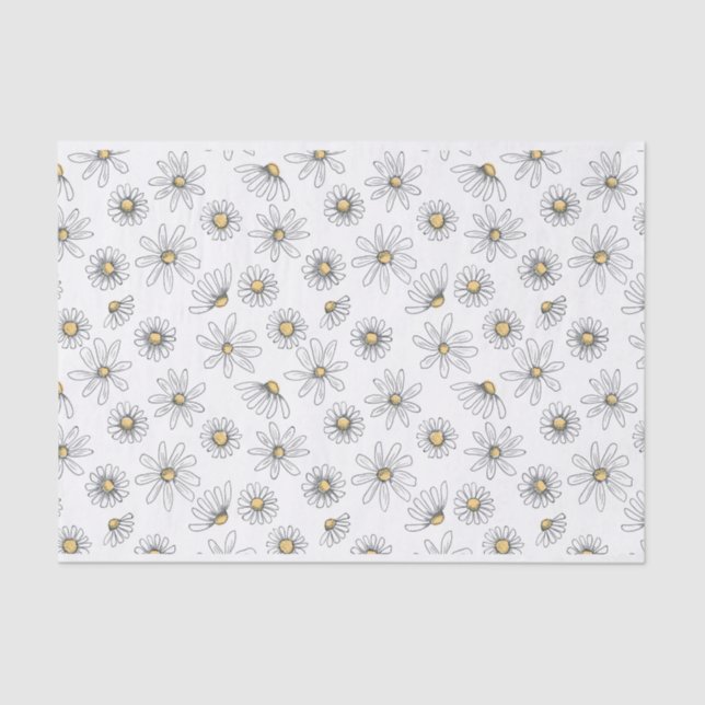 Papel De Seda Daisy Tissue Paper (Frente )