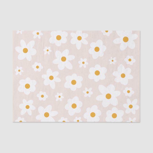 Papel De Seda Daisy Tissue Paper (Frente )