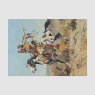 Papel De Seda “Dakota Chief” por Charles M Russell