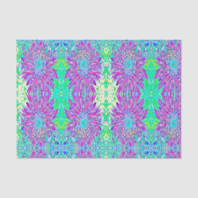 Papel De Seda Dália Azul-Roxo e Ovo de Robin (Frente )