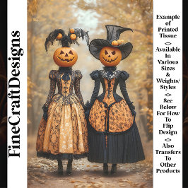 Papel De Seda Damas de Abóbora Steampunk Vitorianas AL4 Decoupag