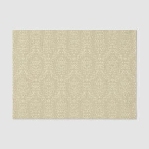 Papel De Seda Damasco gravado elegante do ouro do estilo