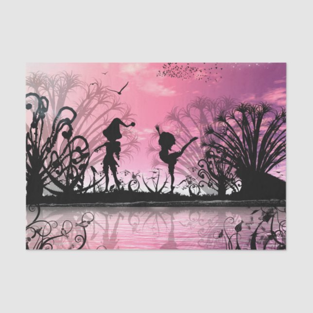 Papel De Seda Dança ao violino (Frente )