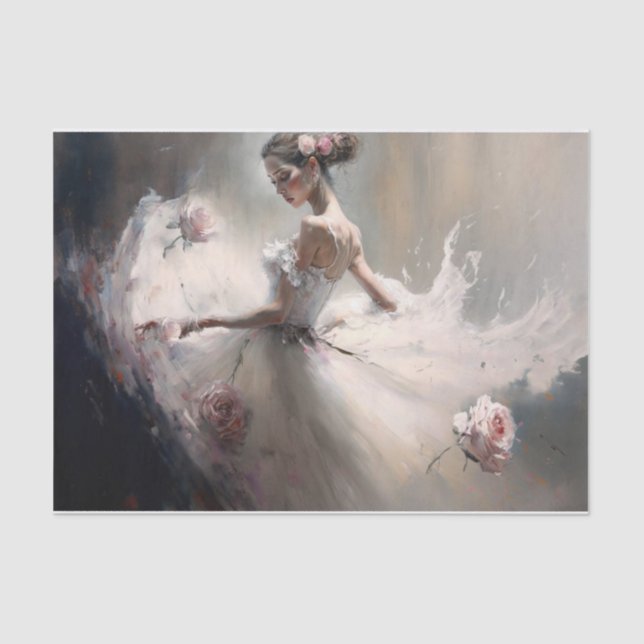 Papel De Seda Dança com os rosas (Frente )