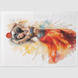 Papel De Seda Dança do Rosa