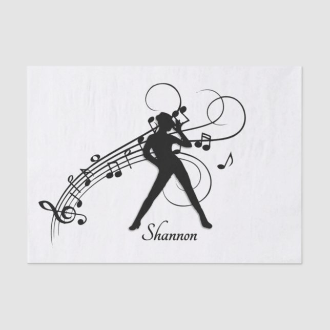 Papel De Seda Dança Moderna (Frente )