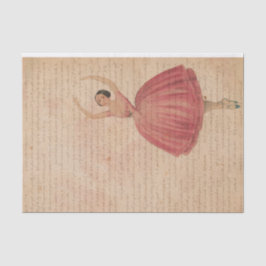 Papel De Seda Dançarino do Balé Vintage