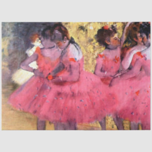 Papel De Seda Dançarinos Rosa, Edgar Degas