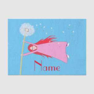 Papel De Seda Dandelion Girl Thunder_Cove de cabelos vermelhos