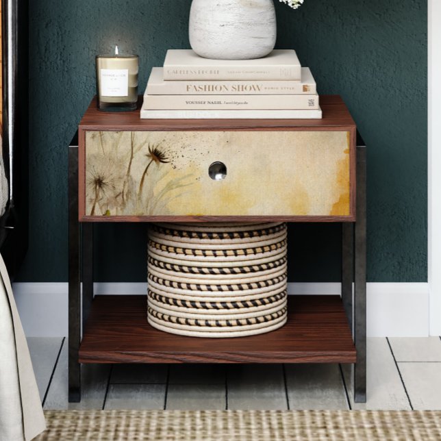 Papel De Seda Dandelions Wafting na Dissociação Breeze (Criador carregado)