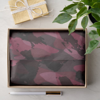 Papel De Seda Dark Mauve Camo abstract