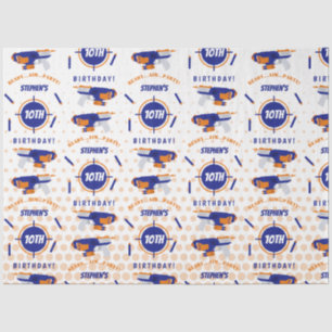 Papel De Seda Dart Gun Batalha de Boys Aniversário
