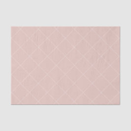 Papel De Seda Dashed Diamond Grid Geometric Pale Blush Pink