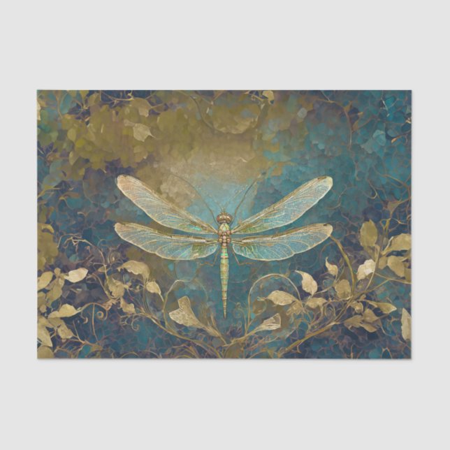 Papel De Seda Dazzling Dragonfly, Gossamer Wings (Frente )