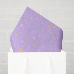 Papel de Seda de Aniversário Confete Roxo Pastel