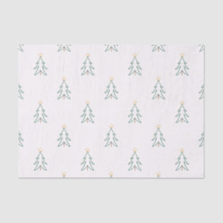 Papel de Seda de Árvore de Natal Minimalista