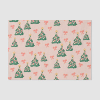 Papel de Seda de Árvore de Natal Préppy