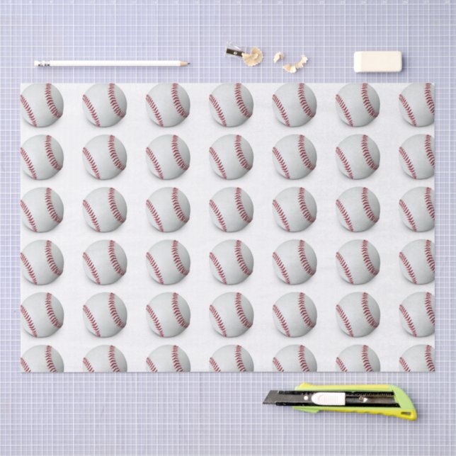 Papel de seda de beisebol (Arte )