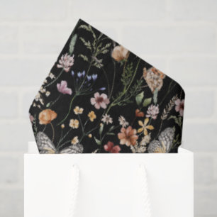 Papel de seda de casamento Boho Wildflower para em