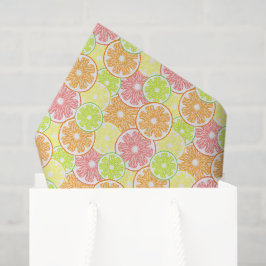 Papel de Seda de Citrino, Decoupage de Limão Laran