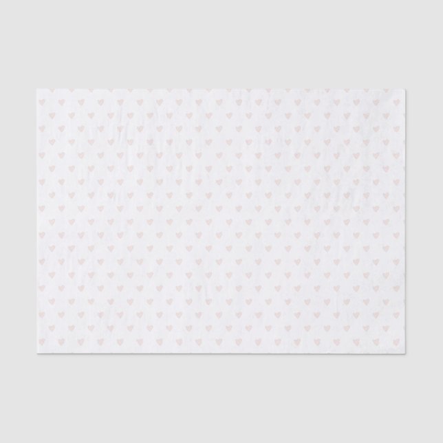 Papel de seda de coração rosa (Frente )