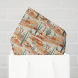 Papel de seda de decoupage do deserto, Cacto do su