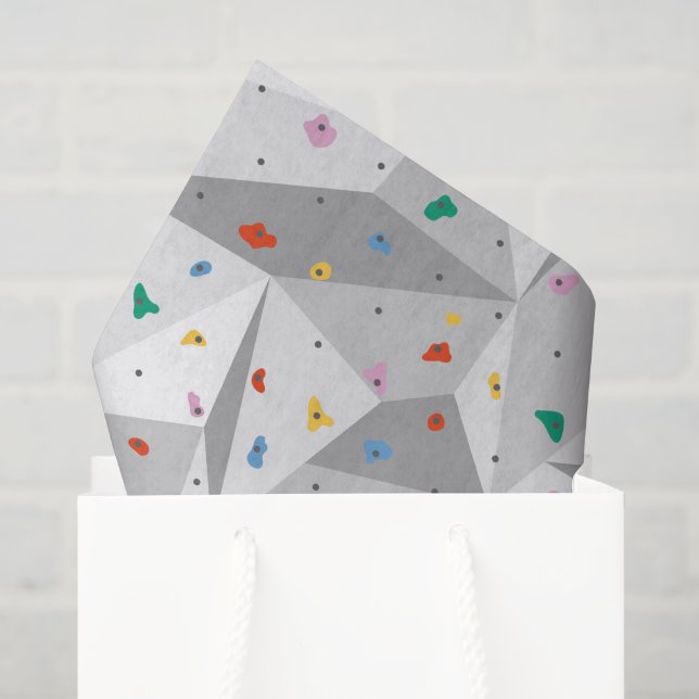 Papel de seda de decupagem de escalada de rocha, P (Sacola de presentes)