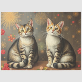 Papel de Seda de Gato Fofo