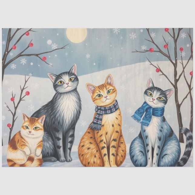 Papel de Seda de Gato Fofo (Frente )