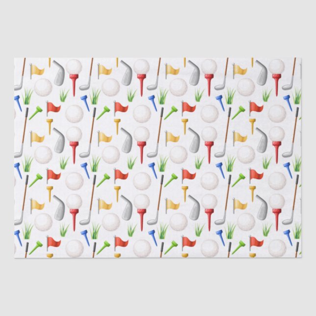 Papel de seda de golfe (Frente )