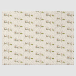 Papel de seda de golfe desenhado à mão
