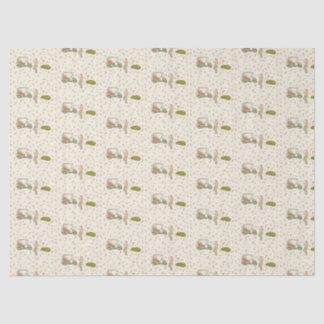 Papel de seda de golfe desenhado à mão
