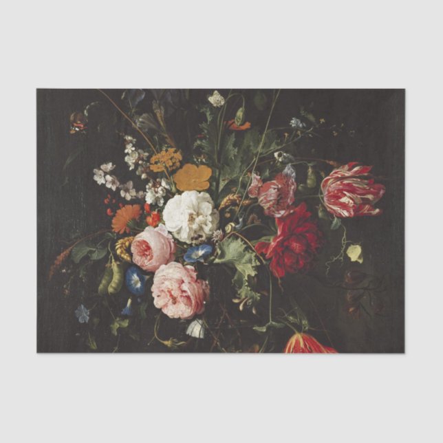 Papel De Seda de Heem Flower Vase Painting (Frente )