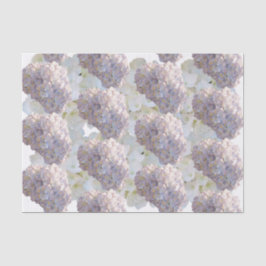 Papel de Seda de Hortênsias Rosa e Branco