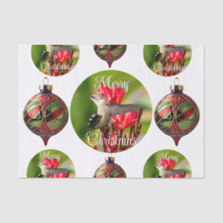 Papel de seda de Natal com Beija-flor
