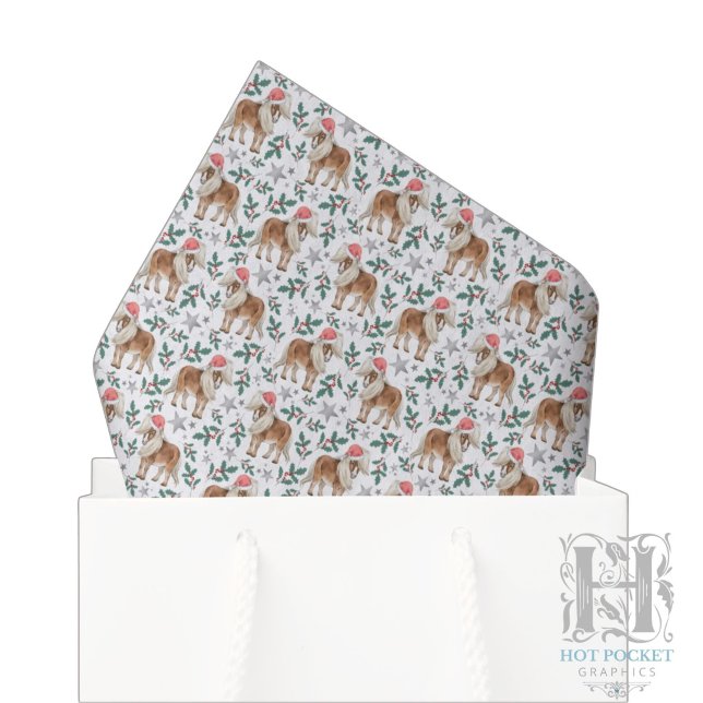 Papel de Seda de Natal com Cavalos (Criador carregado)