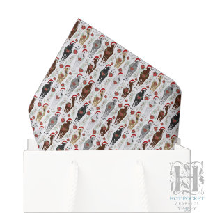 Papel de Seda de Natal com Cavalos